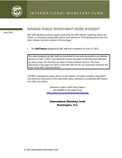 Making Public Investment More Efficient